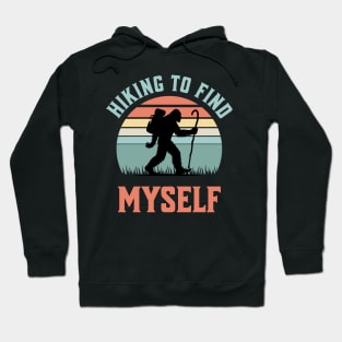 Bigfoot hiking introspection Hoodie